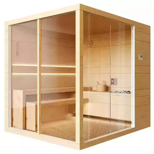 Finnish bath sauna 3D model