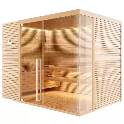 Finnish bath sauna steam room 3D model