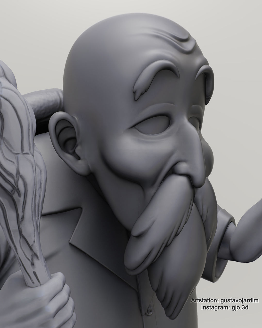 Dragonball Master Roshi - Master Senin - Mestre Kame - Figure 3D print model_18