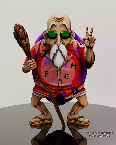 Dragonball Master Roshi - Master Senin - Mestre Kame - Figure