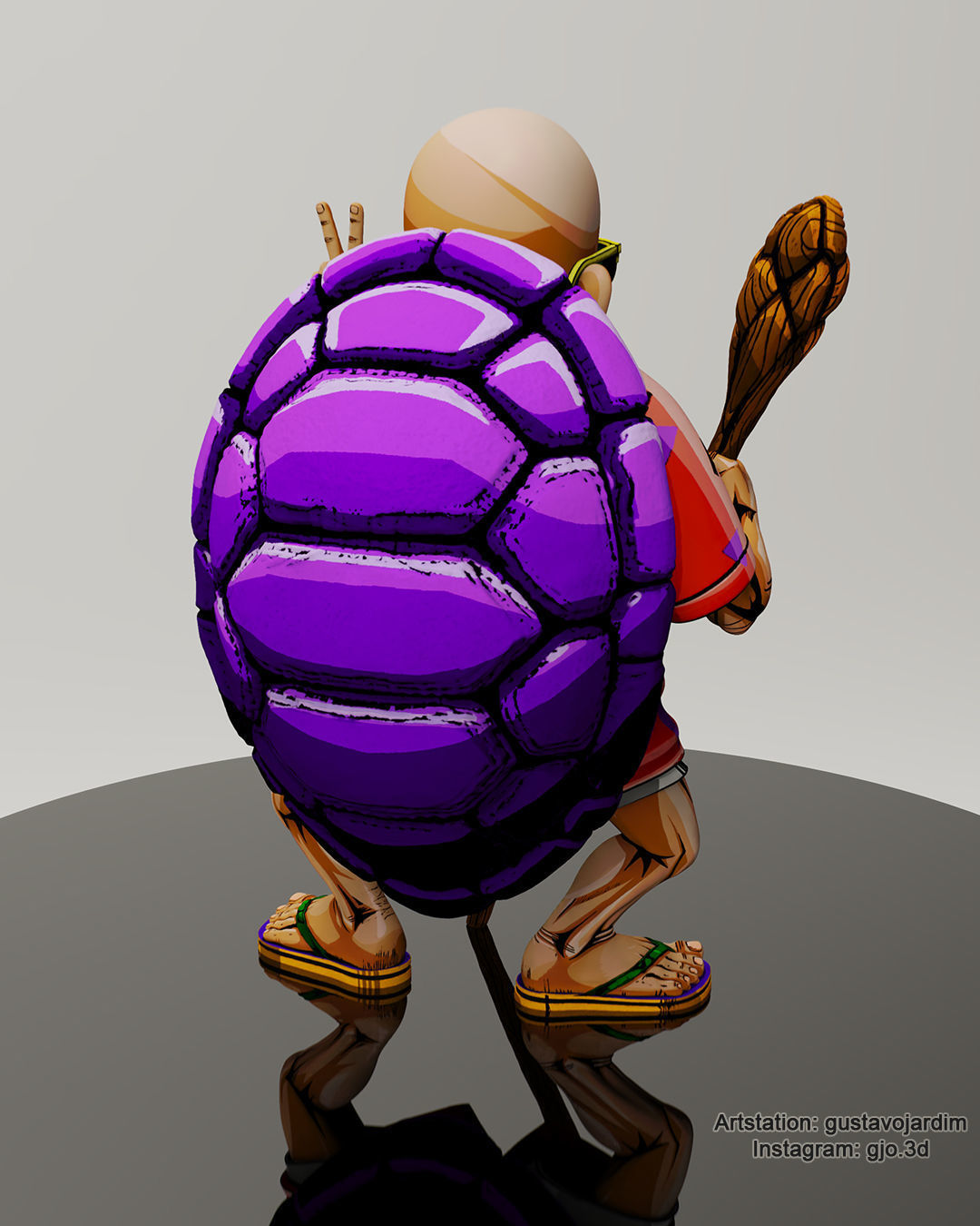 Dragonball Master Roshi - Master Senin - Mestre Kame - Figure 3D print model_4