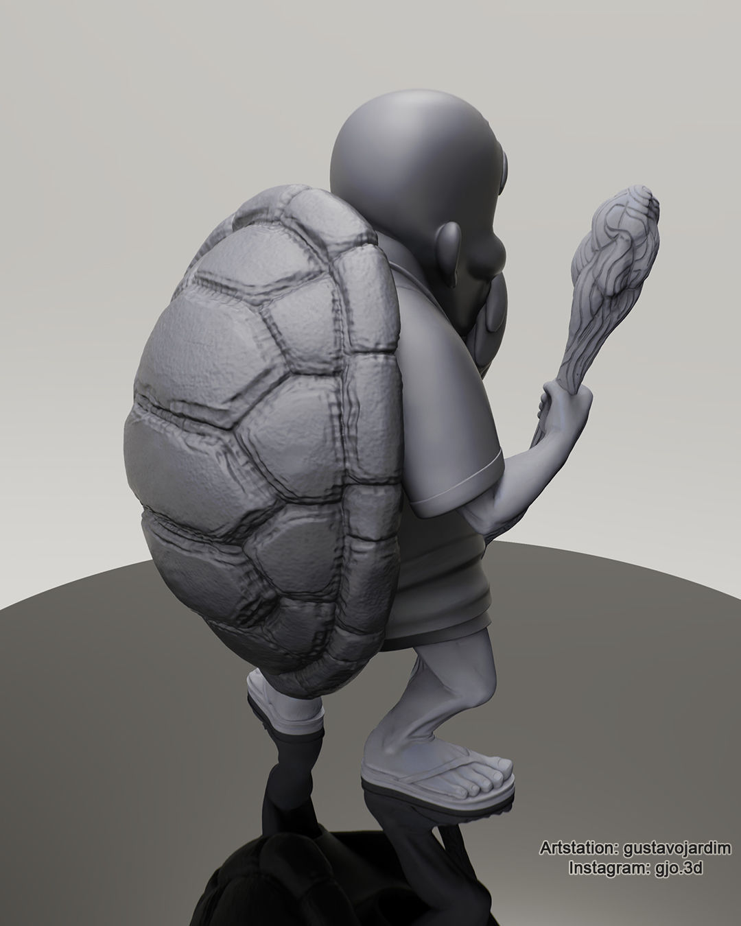 Dragonball Master Roshi - Master Senin - Mestre Kame - Figure 3D print model_14