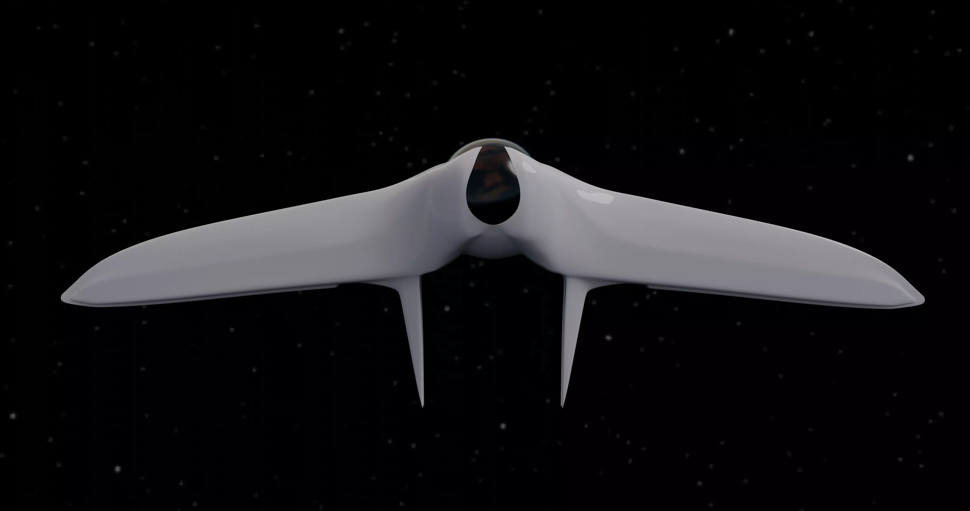 Space Ship 3D model_0