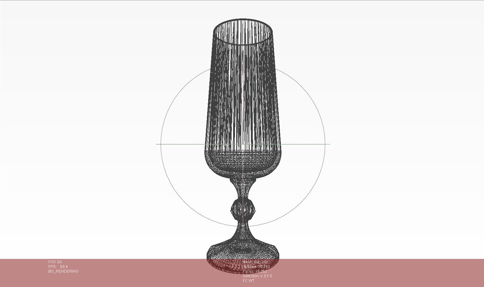 Champagne Glass - BOHEMIA Claudia 180 ml 3D model_12