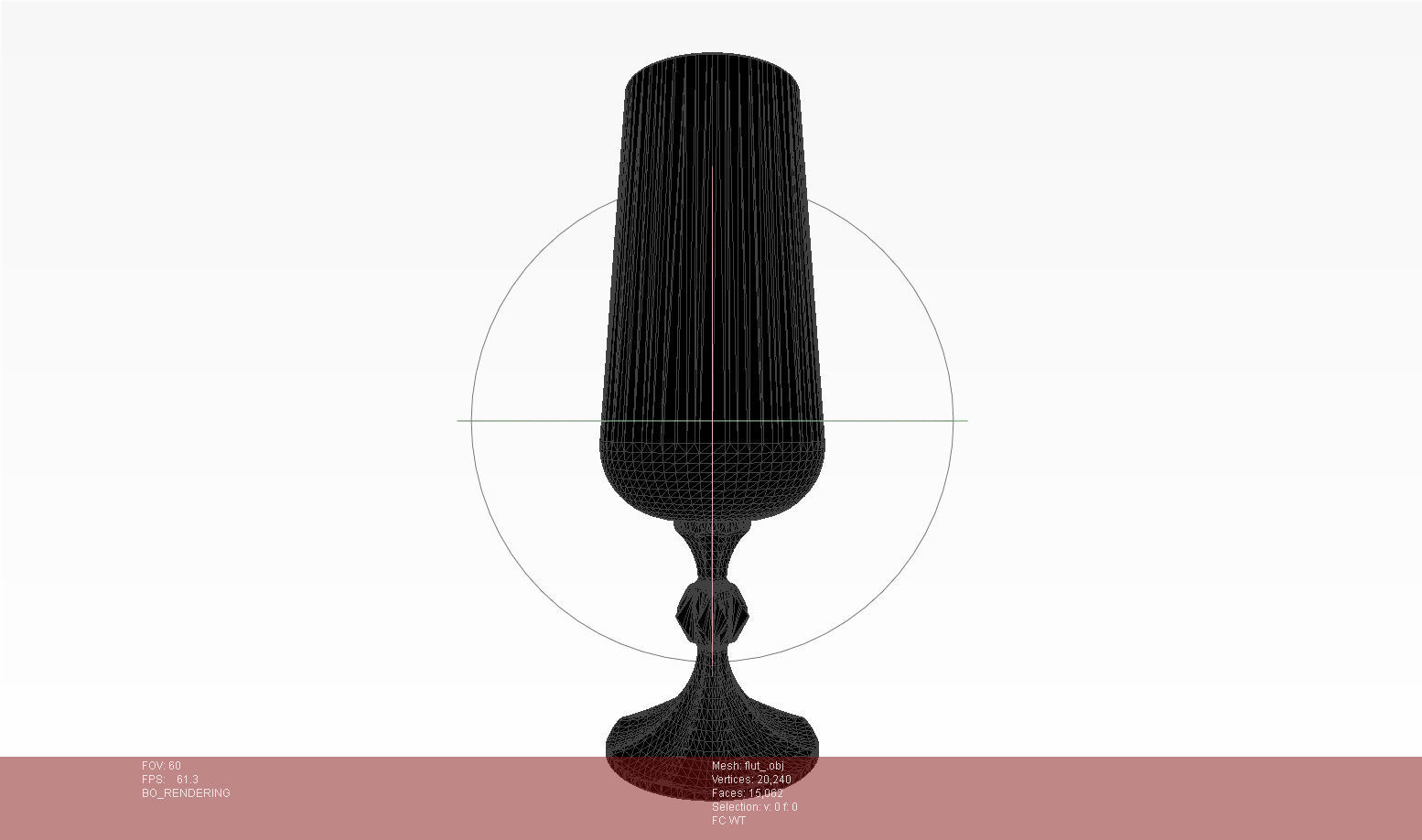 Champagne Glass - BOHEMIA Claudia 180 ml 3D model_9