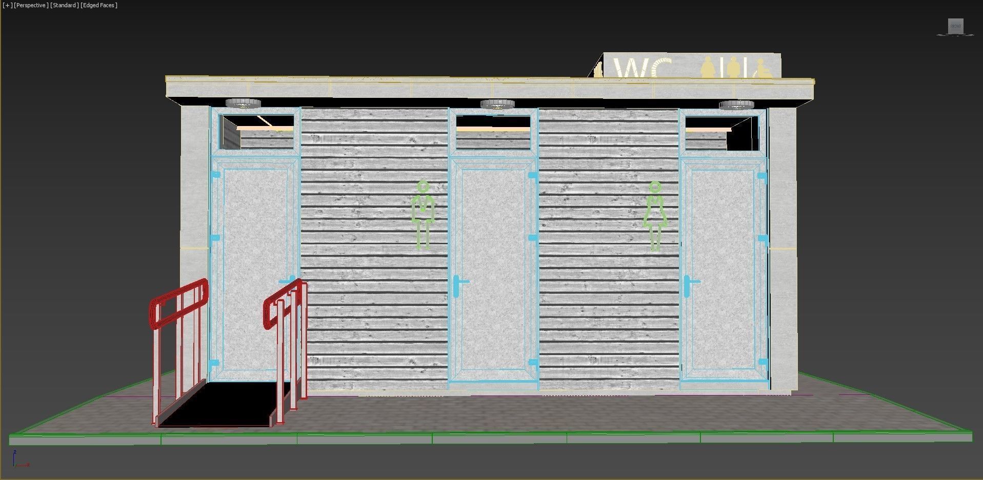 Public toilet 3D model_10