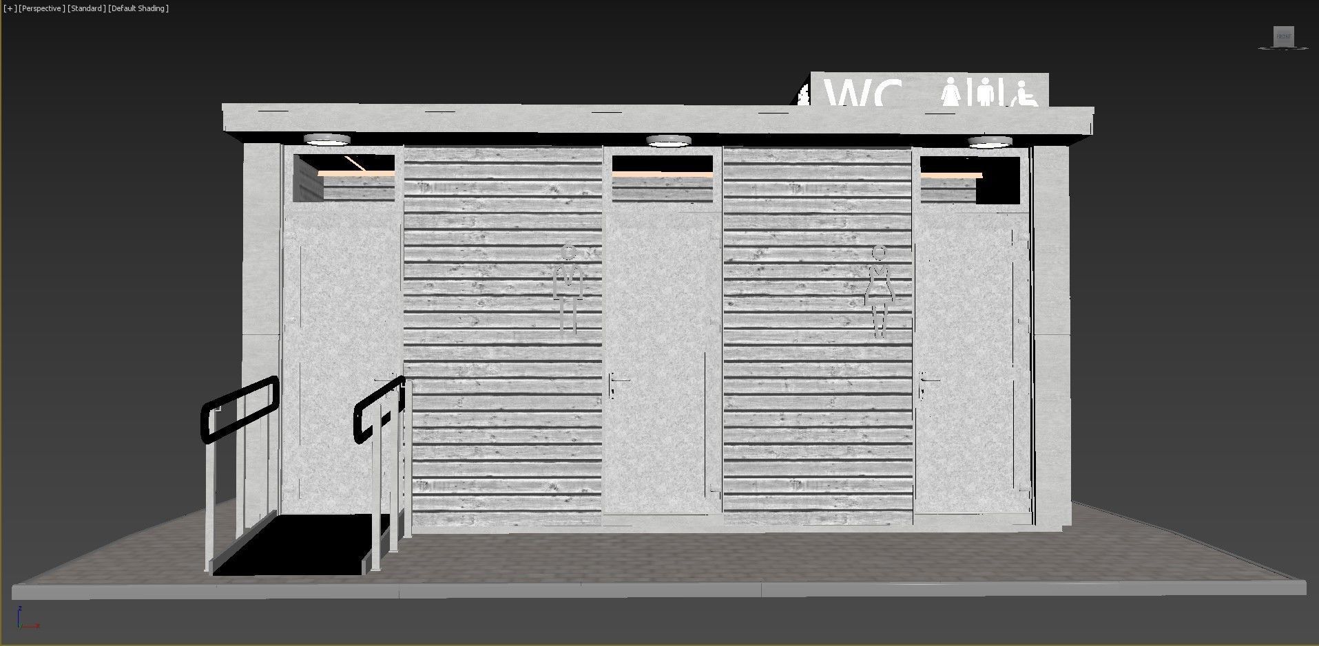 Public toilet 3D model_8