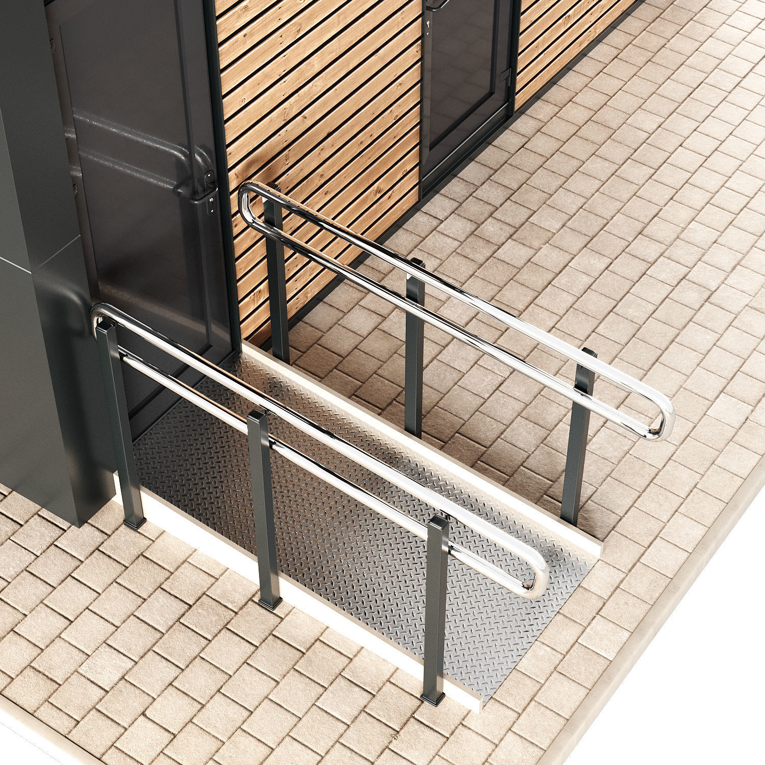 Public toilet 3D model_3