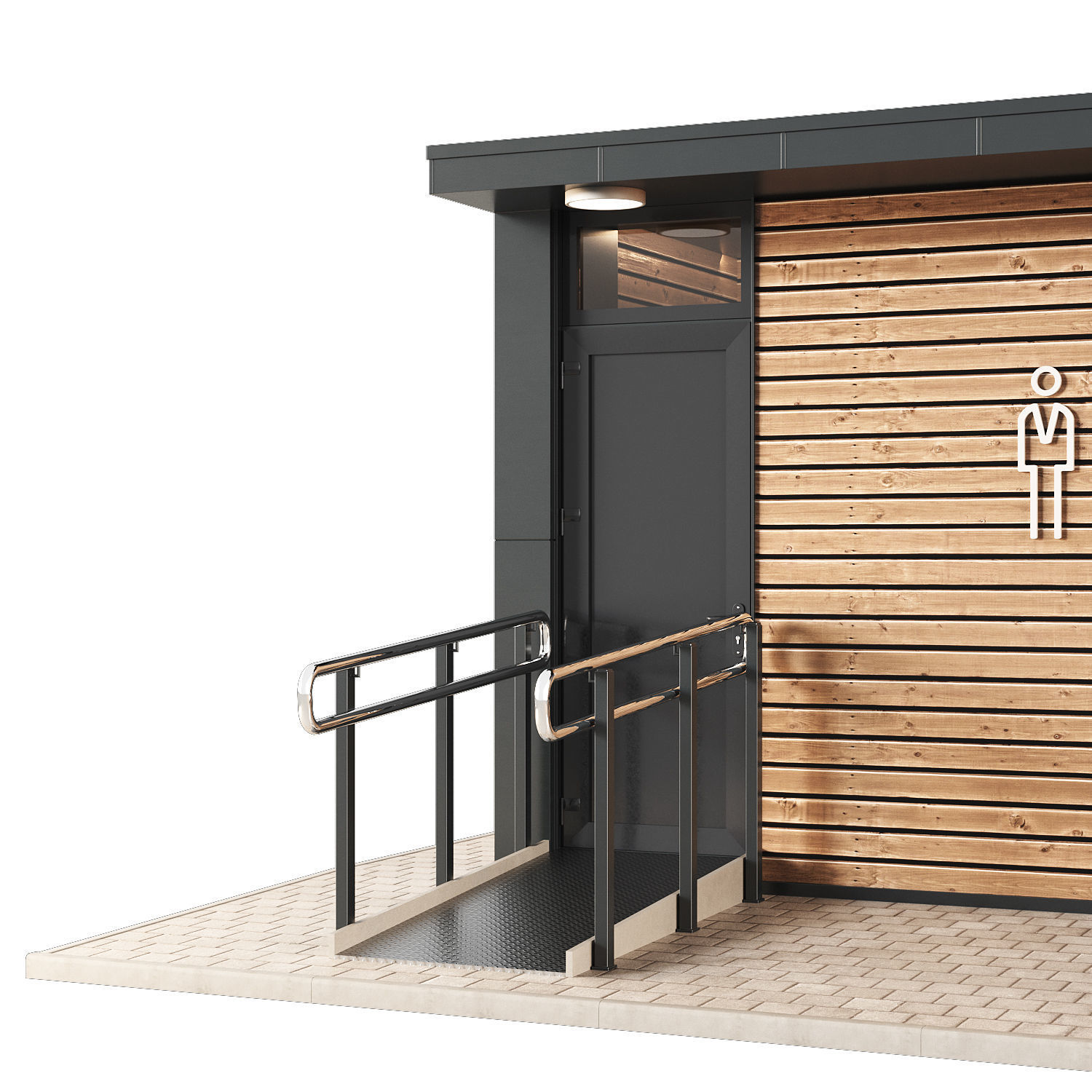 Public toilet 3D model_4