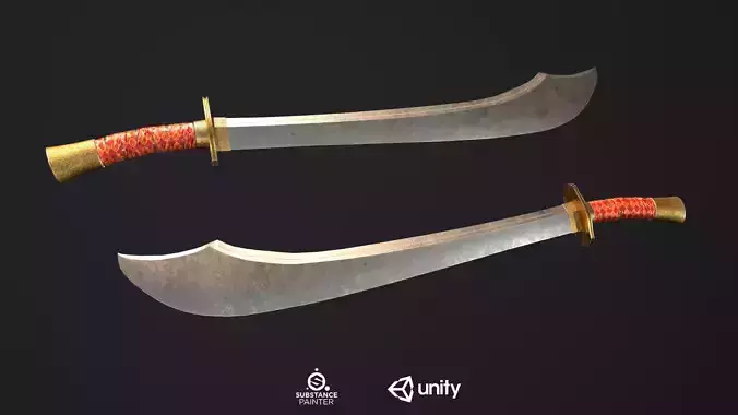 Chinese Broad Sword PBR