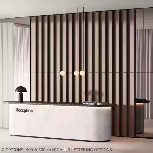 181 office furniture 01 reception desk 01 3D model