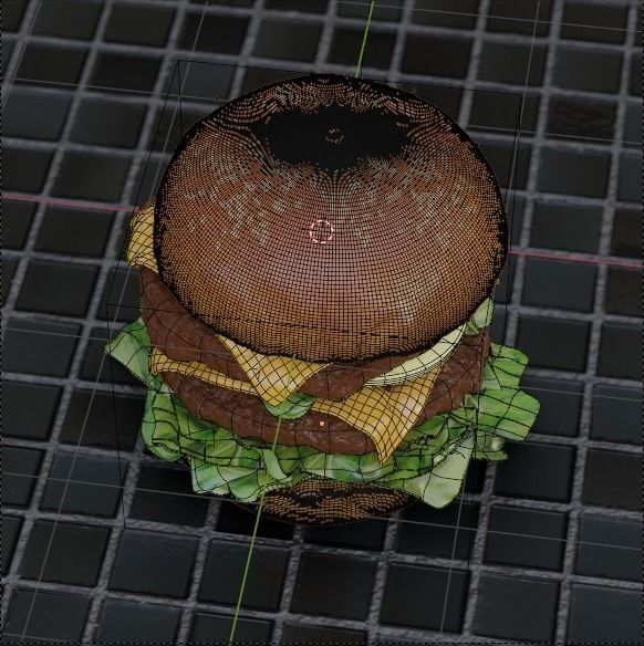 Cheeseburger HQ 3D model 3D model_4