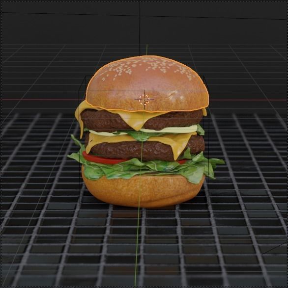 Cheeseburger HQ 3D model 3D model_3