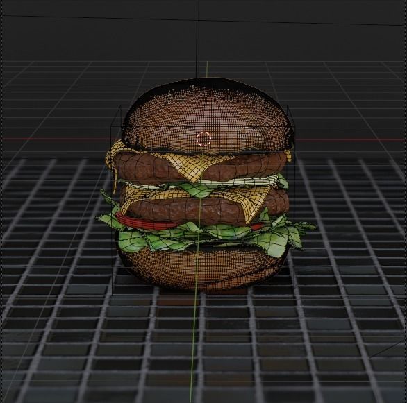 Cheeseburger HQ 3D model 3D model_5