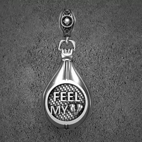 Feel-my-love feel waxed pendant 3D print model