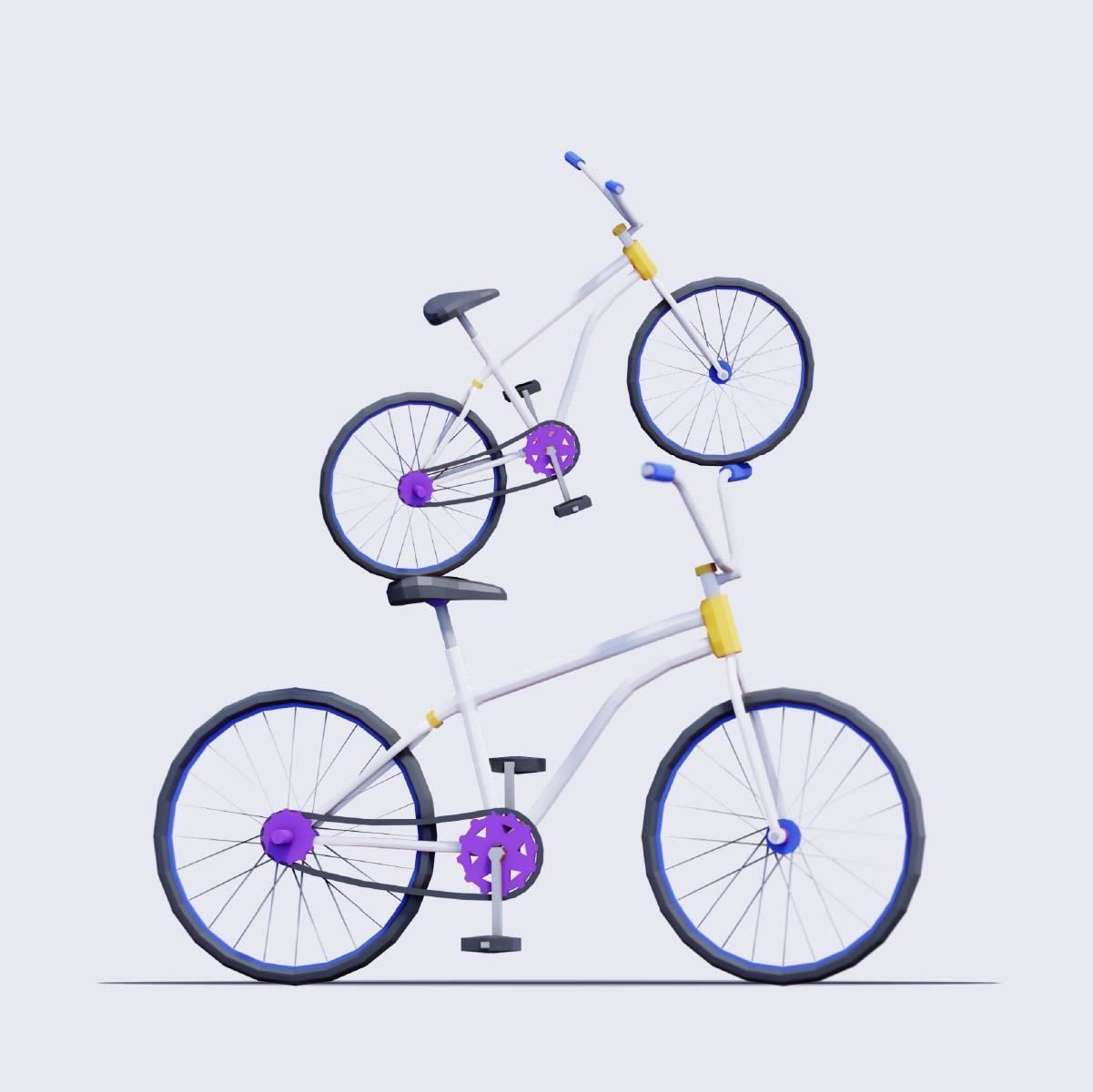 Spring People - Animated and Rigged Low-poly 3D model_9
