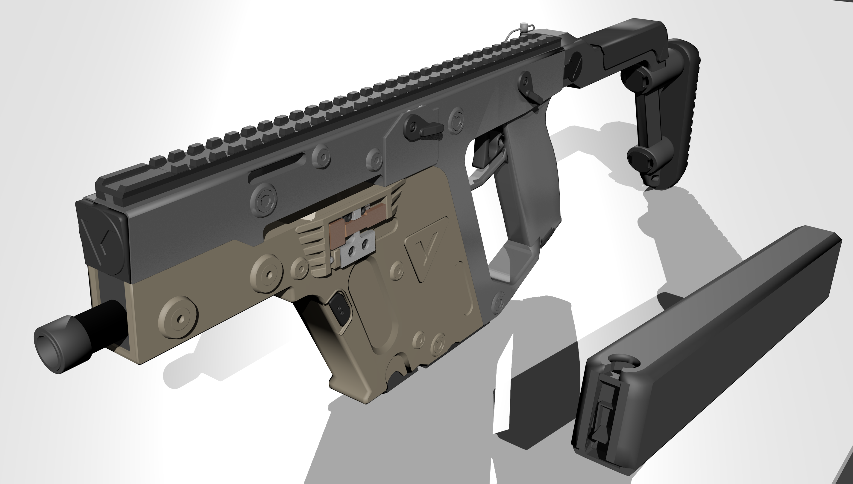 Kriss Vector SMG 3D model_2