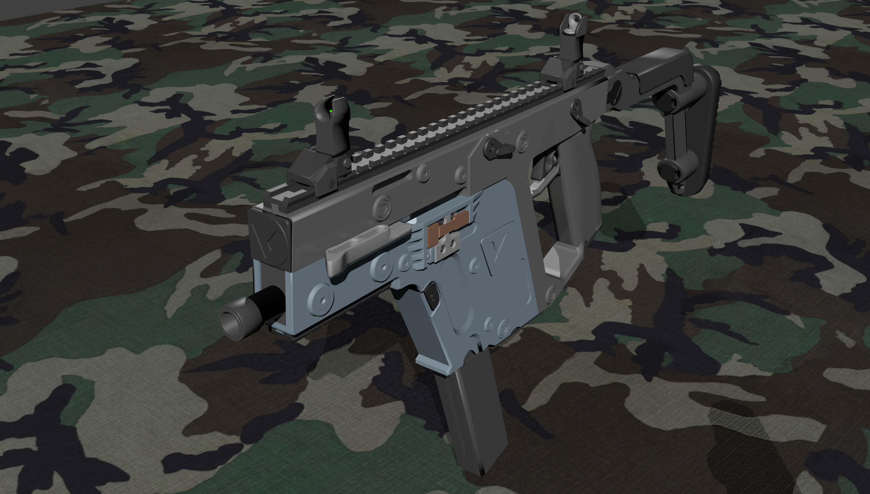 Kriss Vector SMG 3D model_1