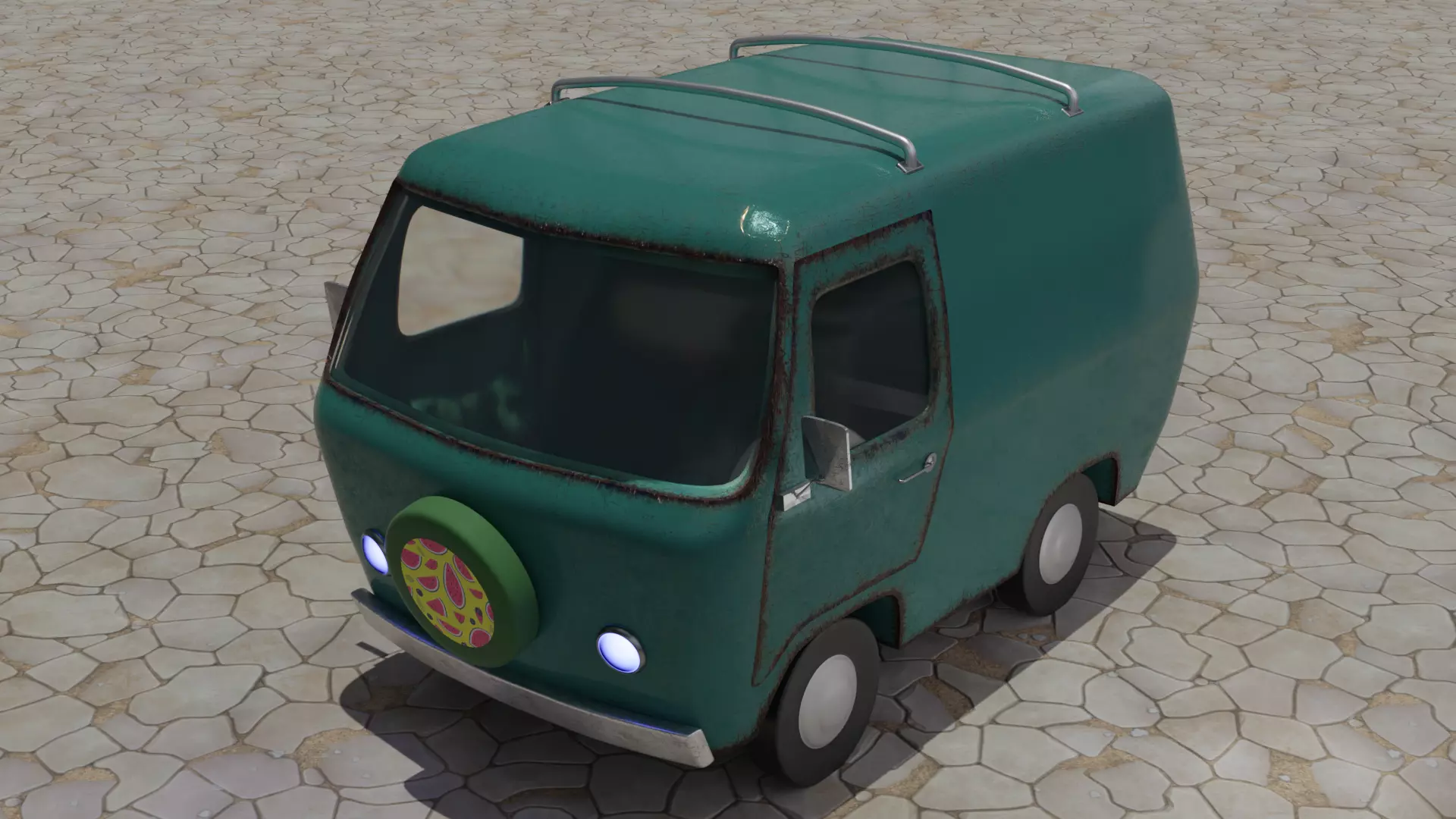 Scooby Doo Mystery Machine 3D model_0