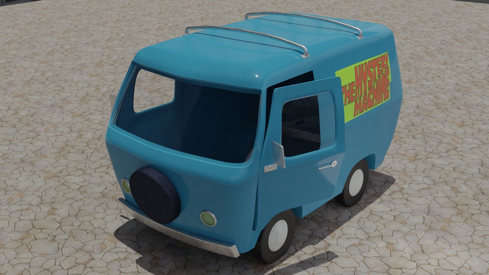 Scooby Doo Mystery Machine 3D model_2