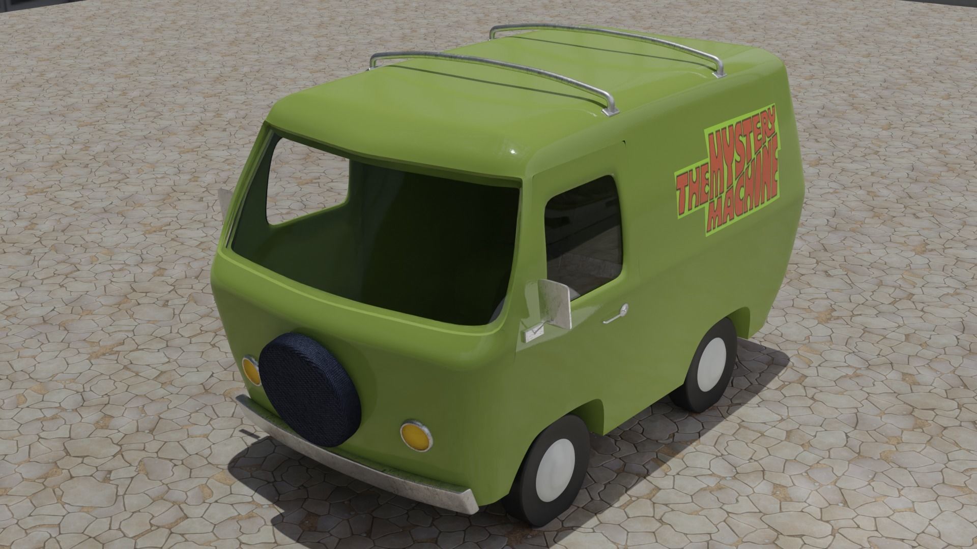 Scooby Doo Mystery Machine 3D model_1