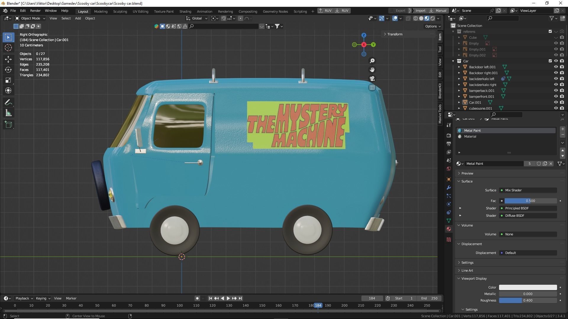 Scooby Doo Mystery Machine 3D model_4
