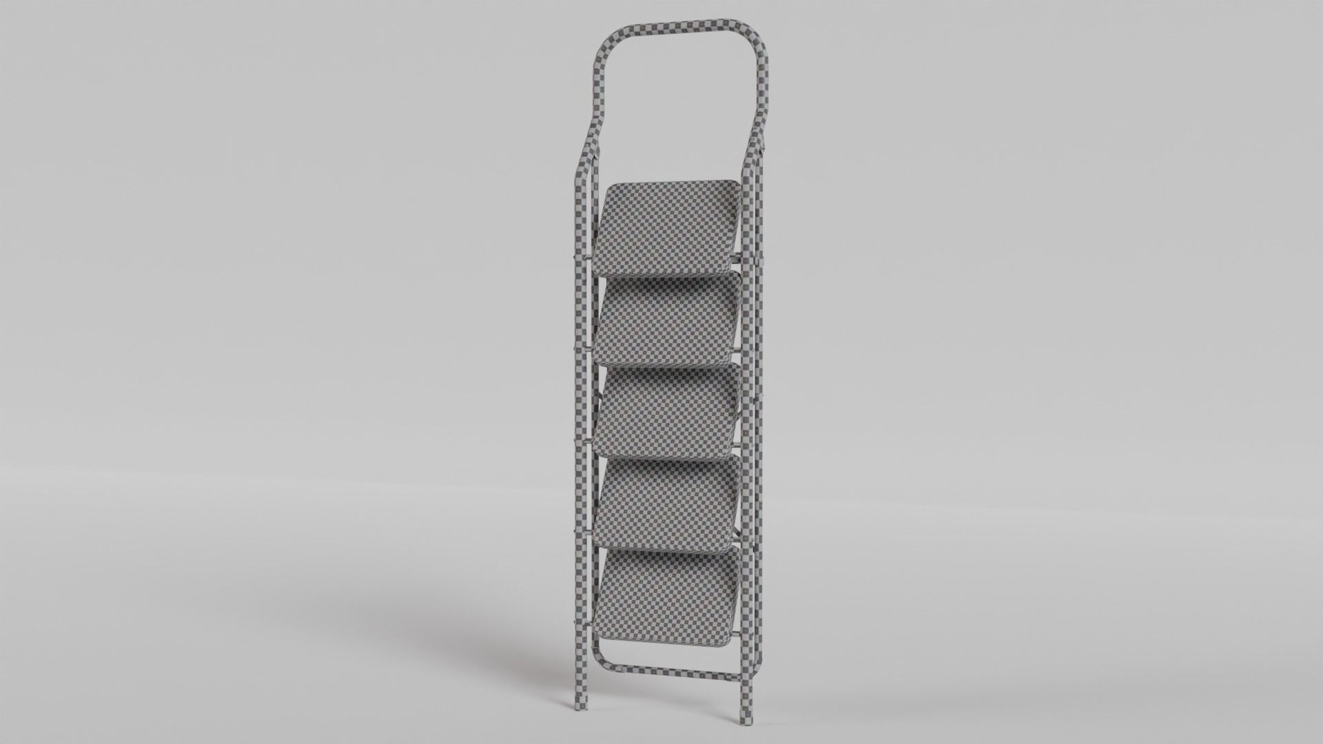 Foldable Ladder Multicolor Low-poly 3D model_19