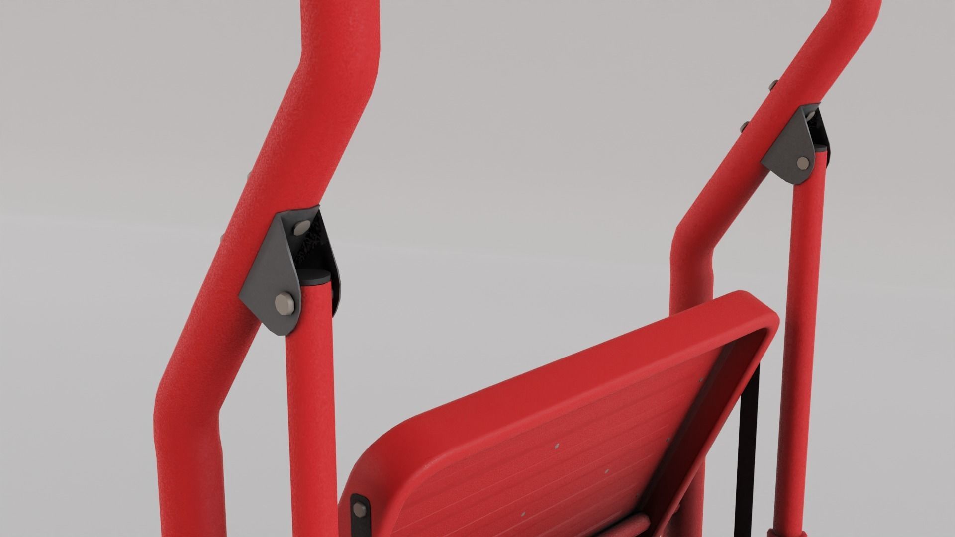 Foldable Ladder Multicolor Low-poly 3D model_6