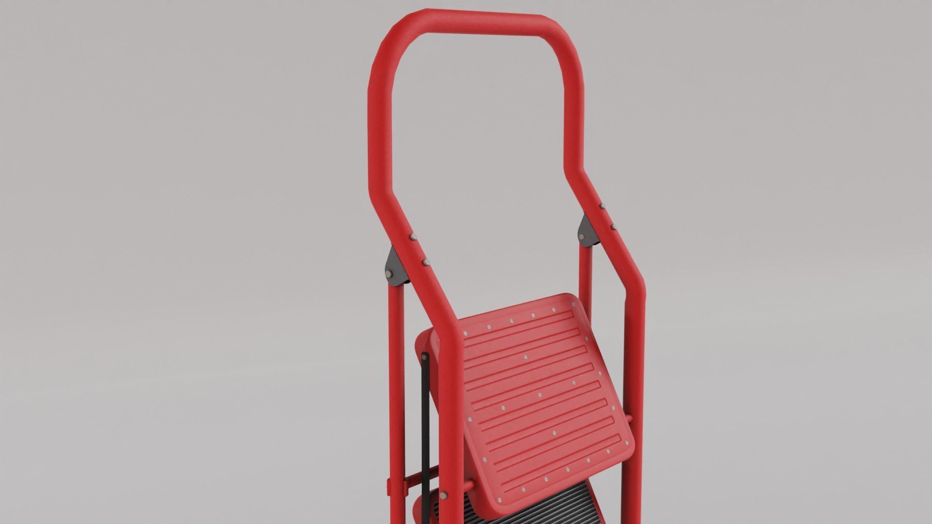Foldable Ladder Multicolor Low-poly 3D model_4