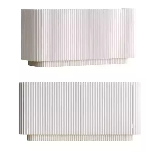 CB2 TRUFFLE WHITE CREDENZA 3D model