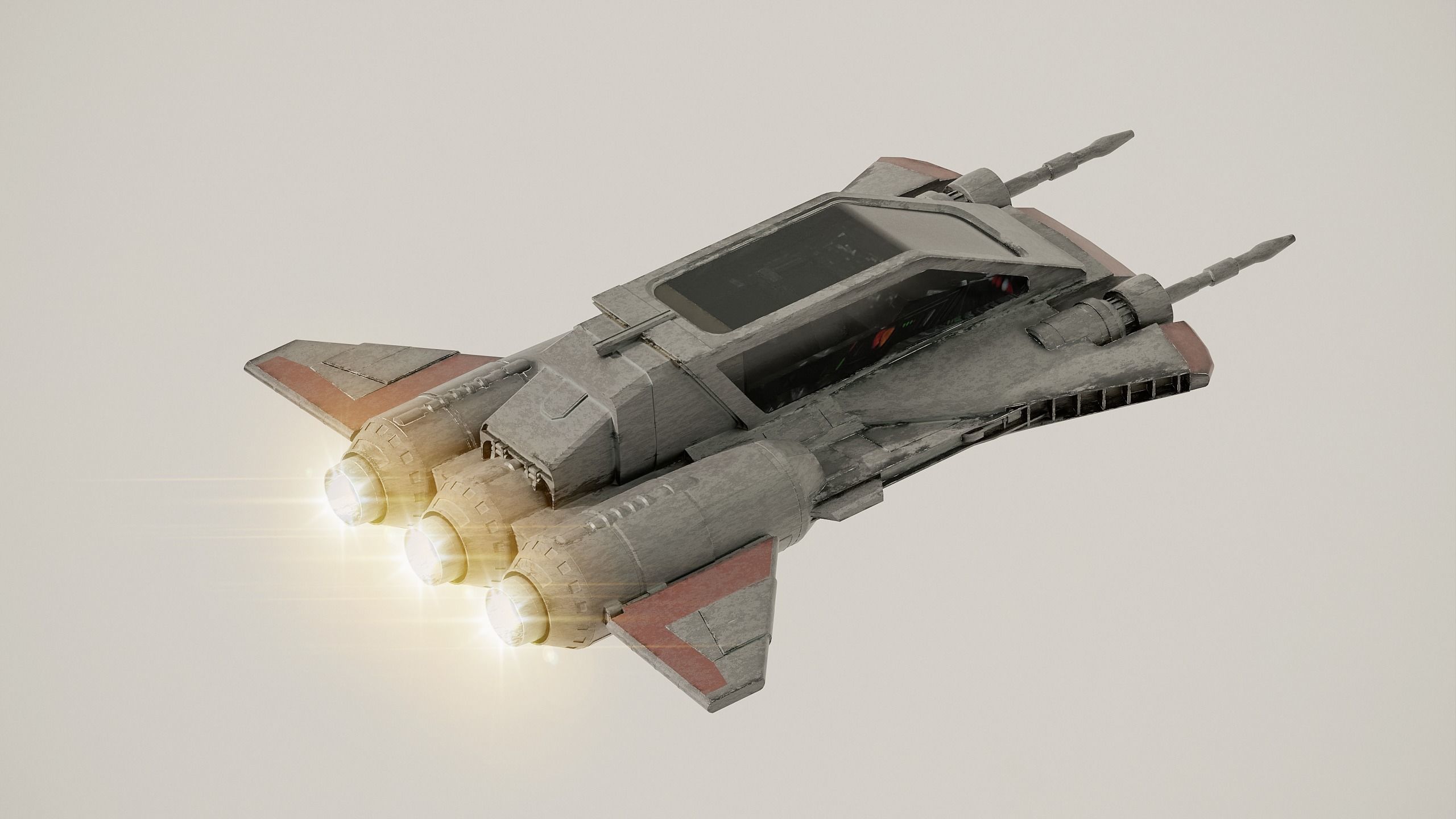 Pirate Snub Starfighter - Star Wars Mandalorian 3D model_2