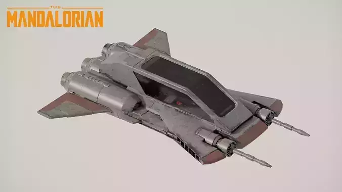Pirate Snub Starfighter - Star Wars Mandalorian 3D model