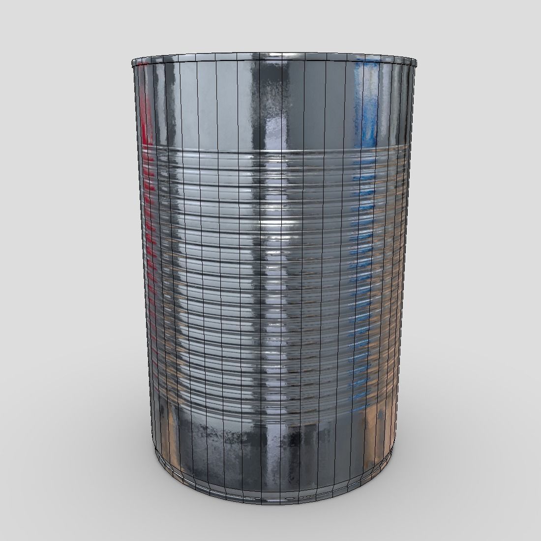 CC0 - Tin Can 4 Free low-poly 3D model_4