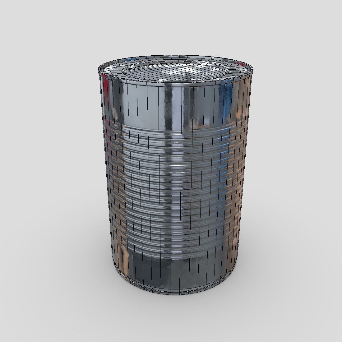 CC0 - Tin Can 4 Free low-poly 3D model_2