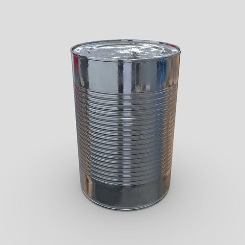 CC0 - Tin Can 4 Free low-poly 3D model
