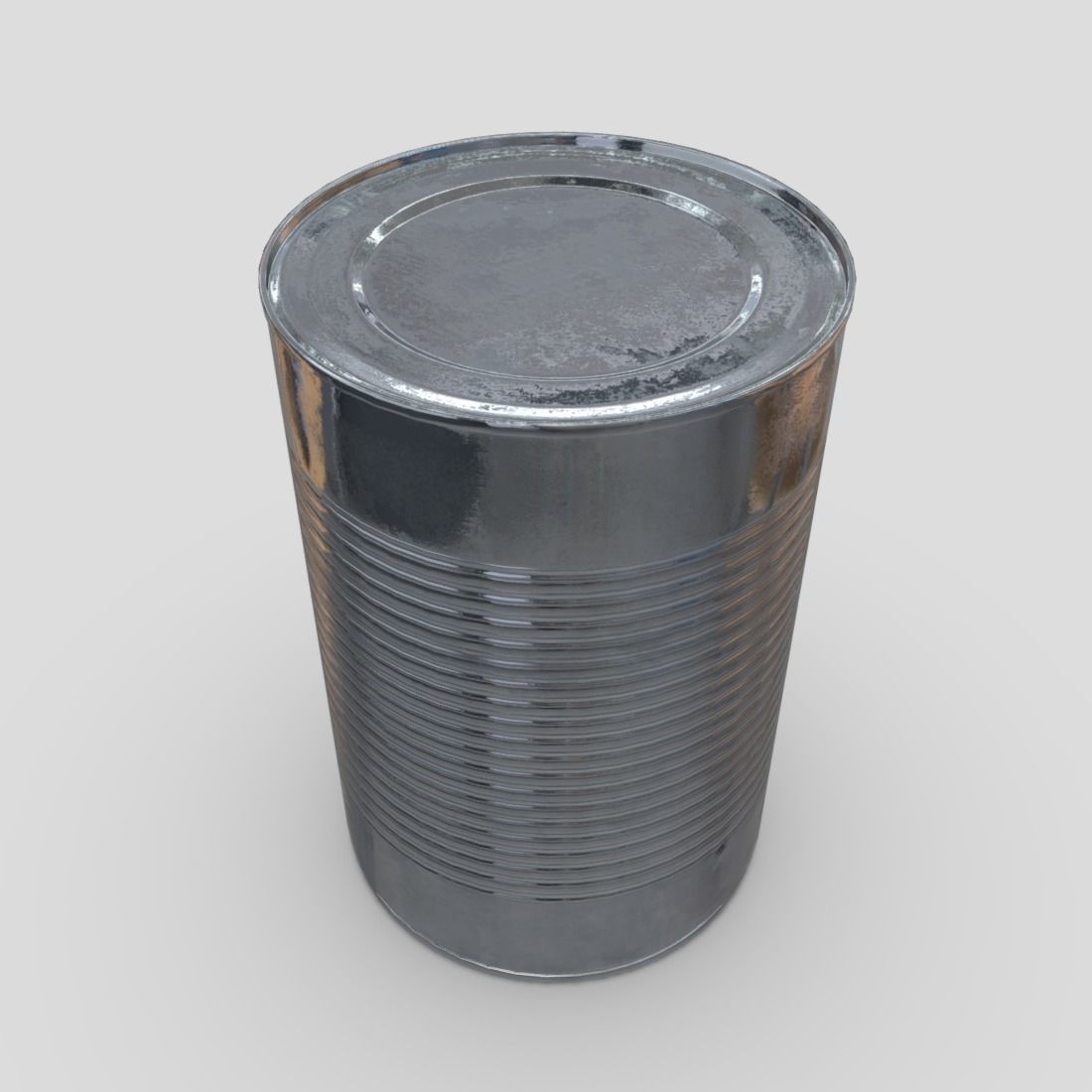 CC0 - Tin Can 4 Free low-poly 3D model_5