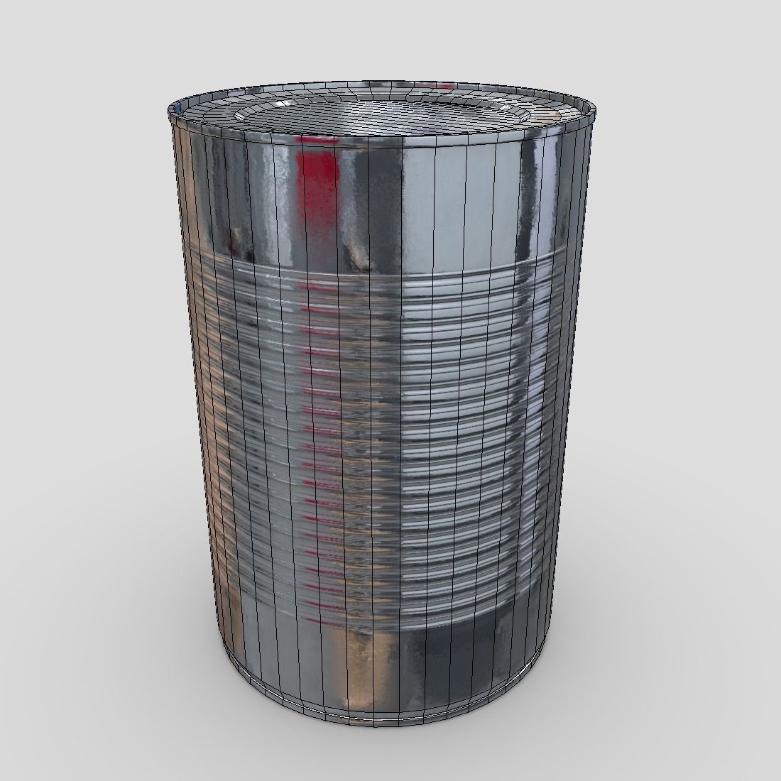 CC0 - Tin Can 4 Free low-poly 3D model_12