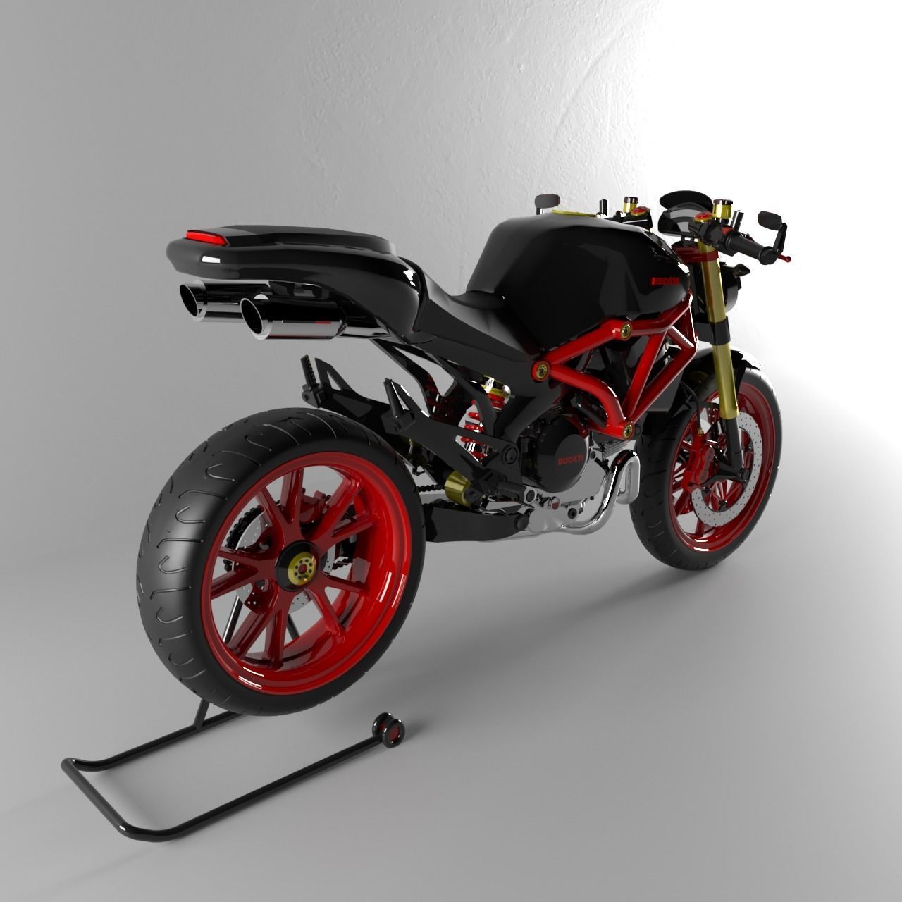 DUCATI MOTOCYCLE 3D model_1