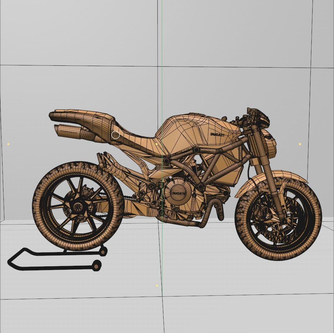 DUCATI MOTOCYCLE 3D model_2