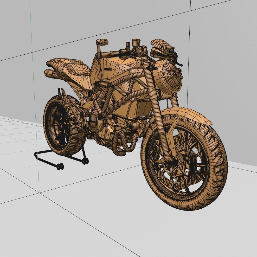 DUCATI MOTOCYCLE 3D model_3