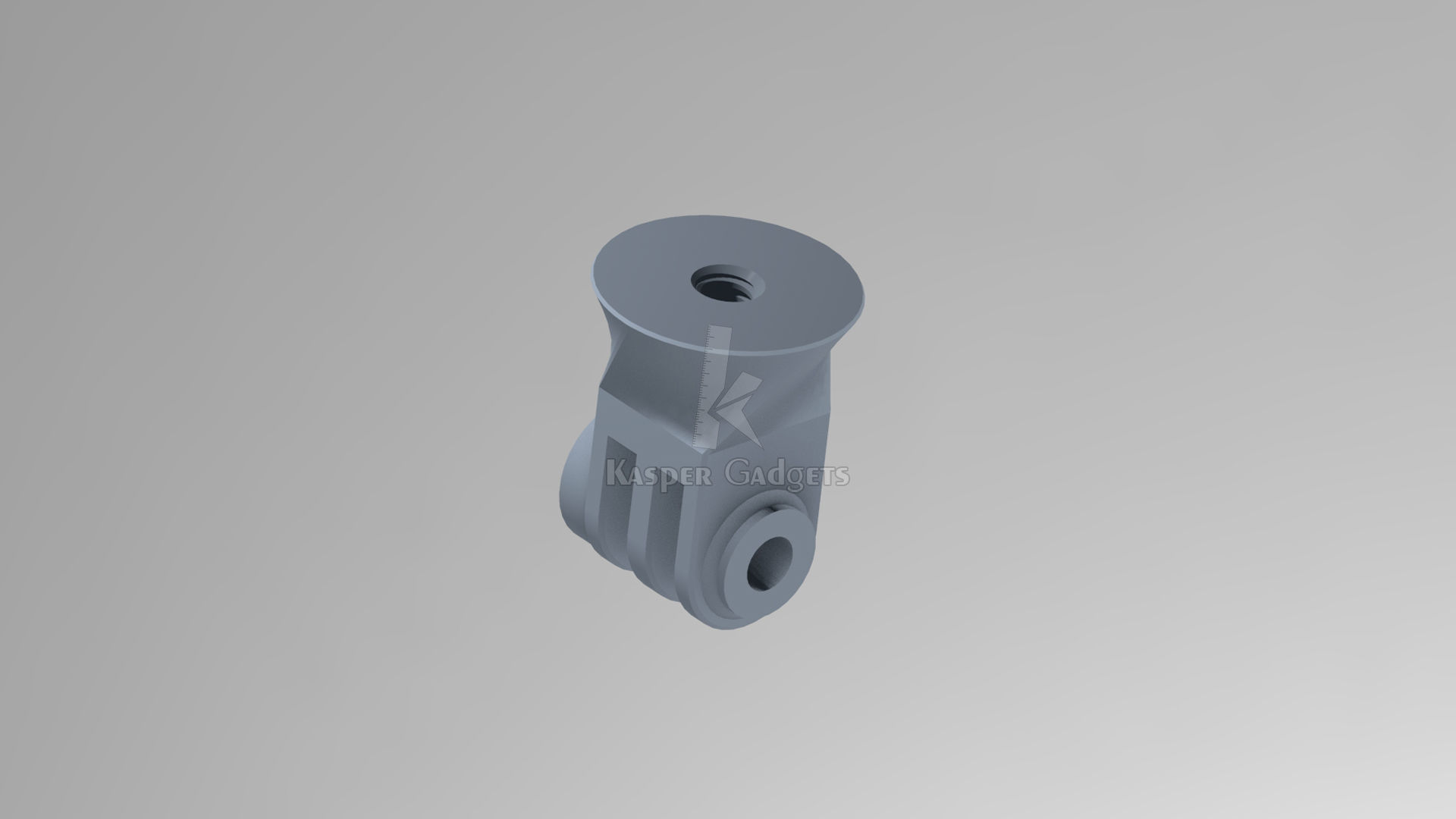 Gopro tripod mount - action camera tripod 1-4 screw adapter 3D print model_7