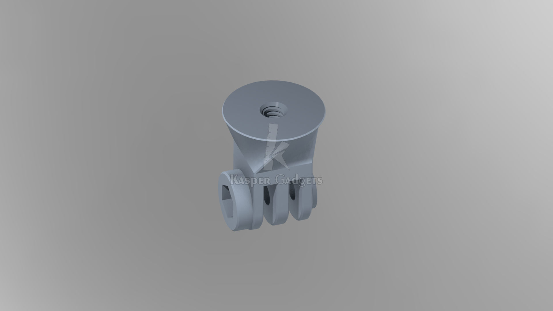 Gopro tripod mount - action camera tripod 1-4 screw adapter 3D print model_6