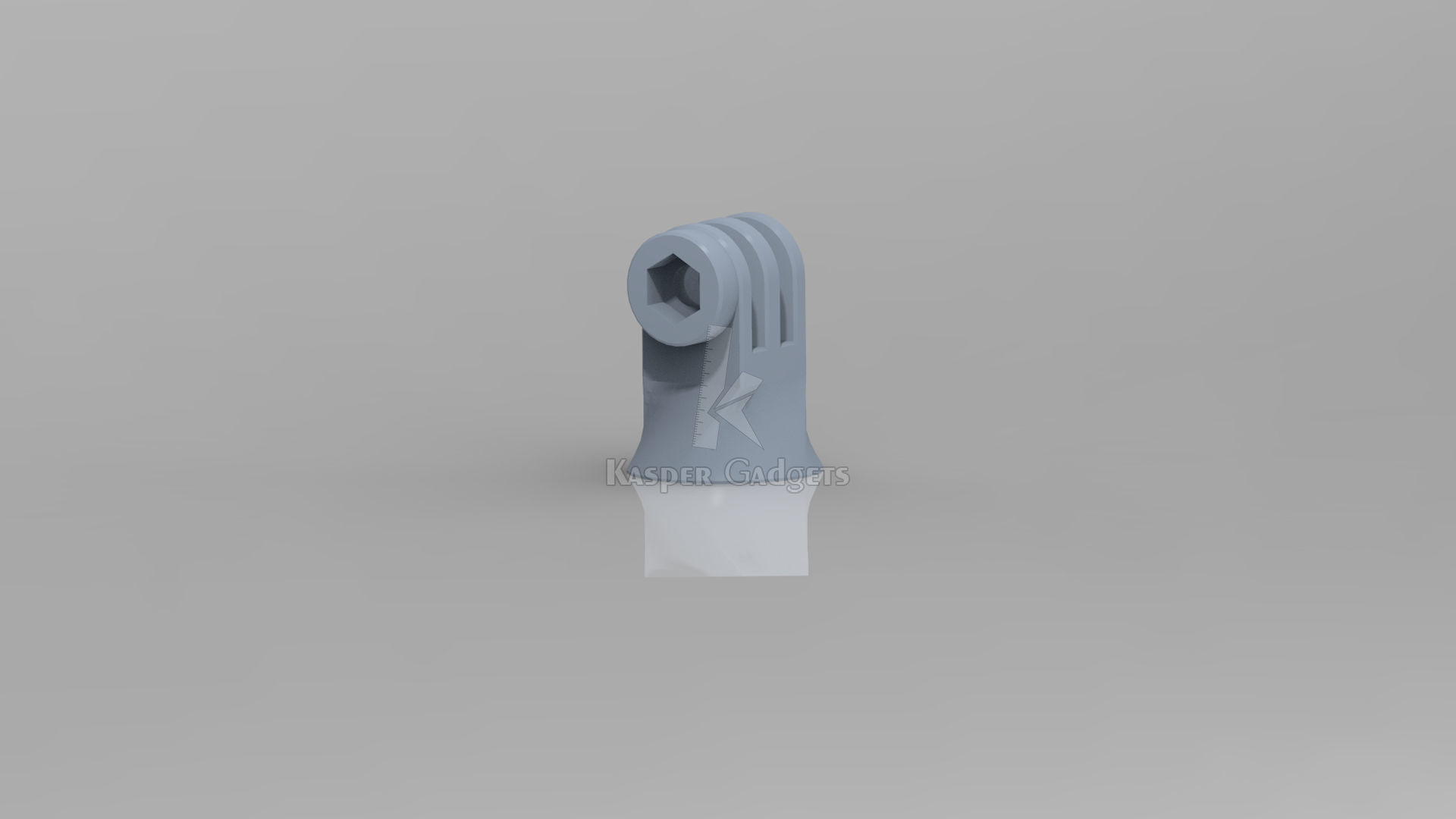 Gopro tripod mount - action camera tripod 1-4 screw adapter 3D print model_2