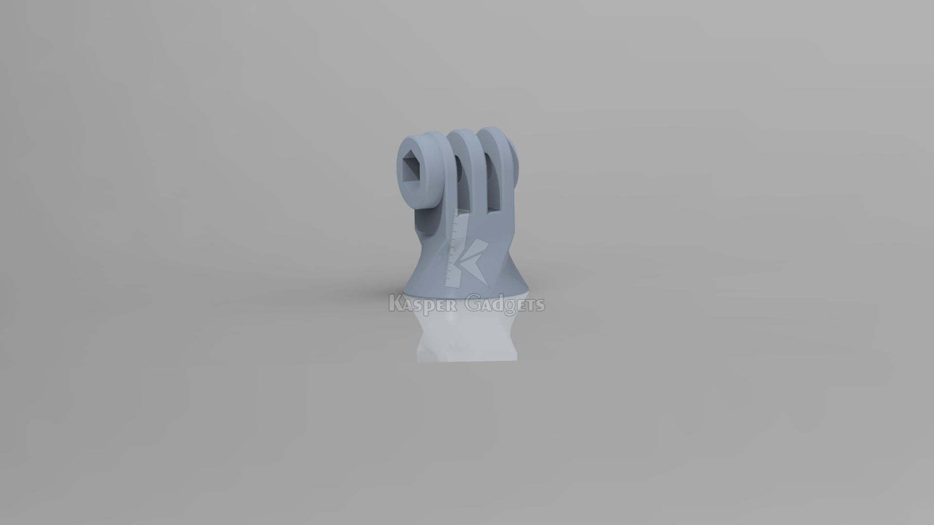 Gopro tripod mount - action camera tripod 1-4 screw adapter 3D print model_3