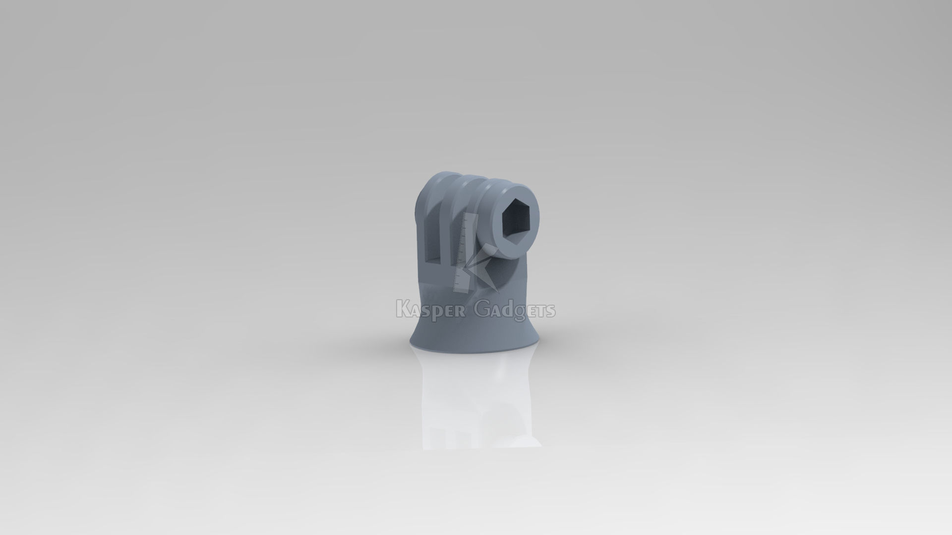 Gopro tripod mount - action camera tripod 1-4 screw adapter 3D print model_1