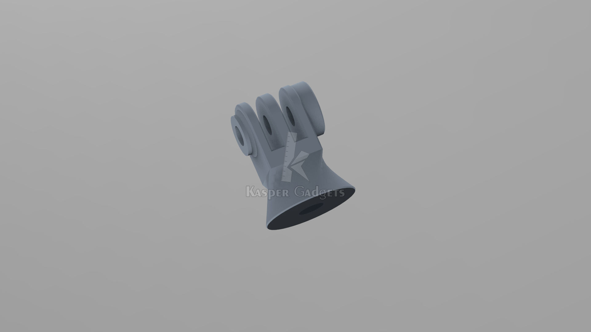 Gopro tripod mount - action camera tripod 1-4 screw adapter 3D print model_5