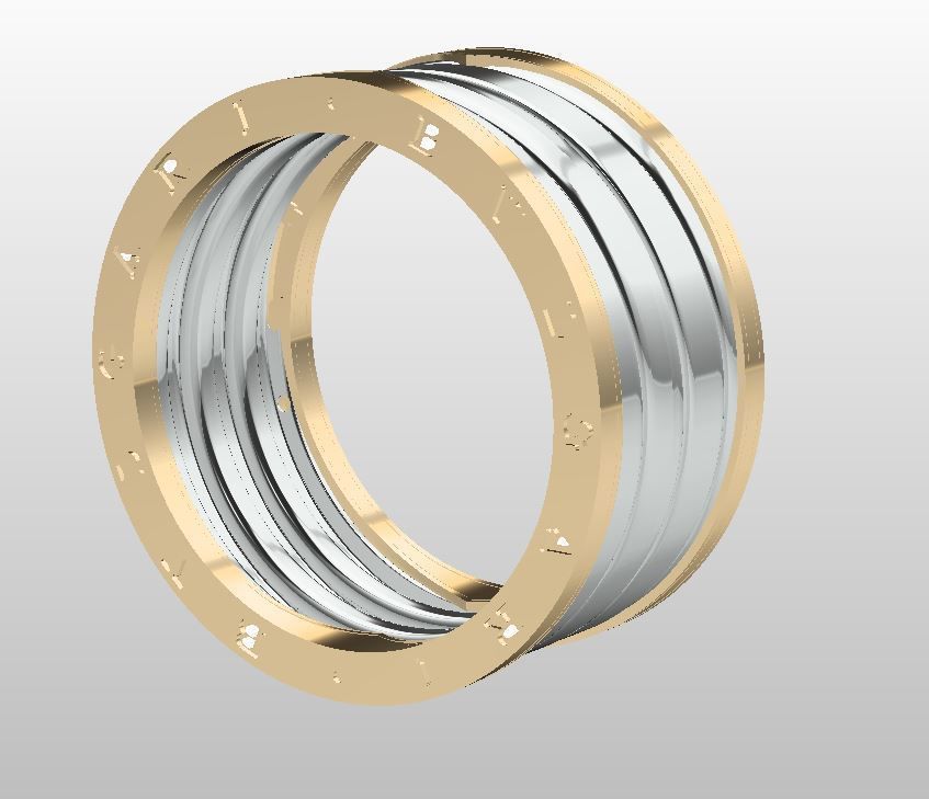 BVLGARI RING 3D MODEL 3D print model_3