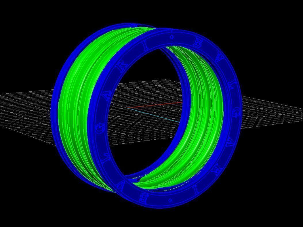 BVLGARI RING 3D MODEL 3D print model_4