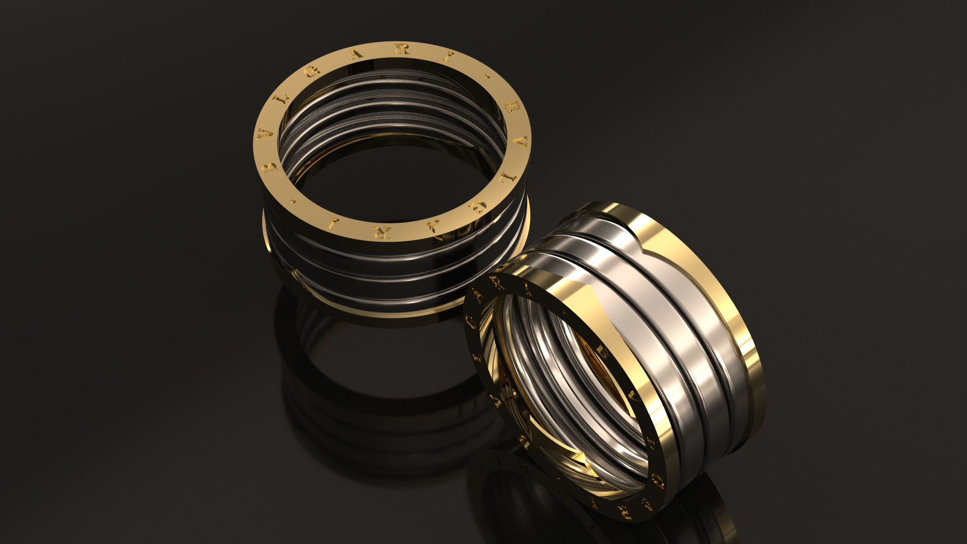 BVLGARI RING 3D MODEL 3D print model_1