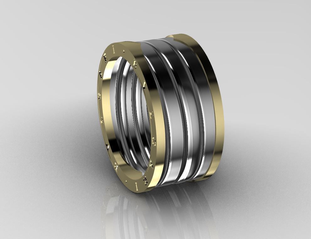 BVLGARI RING 3D MODEL 3D print model_2